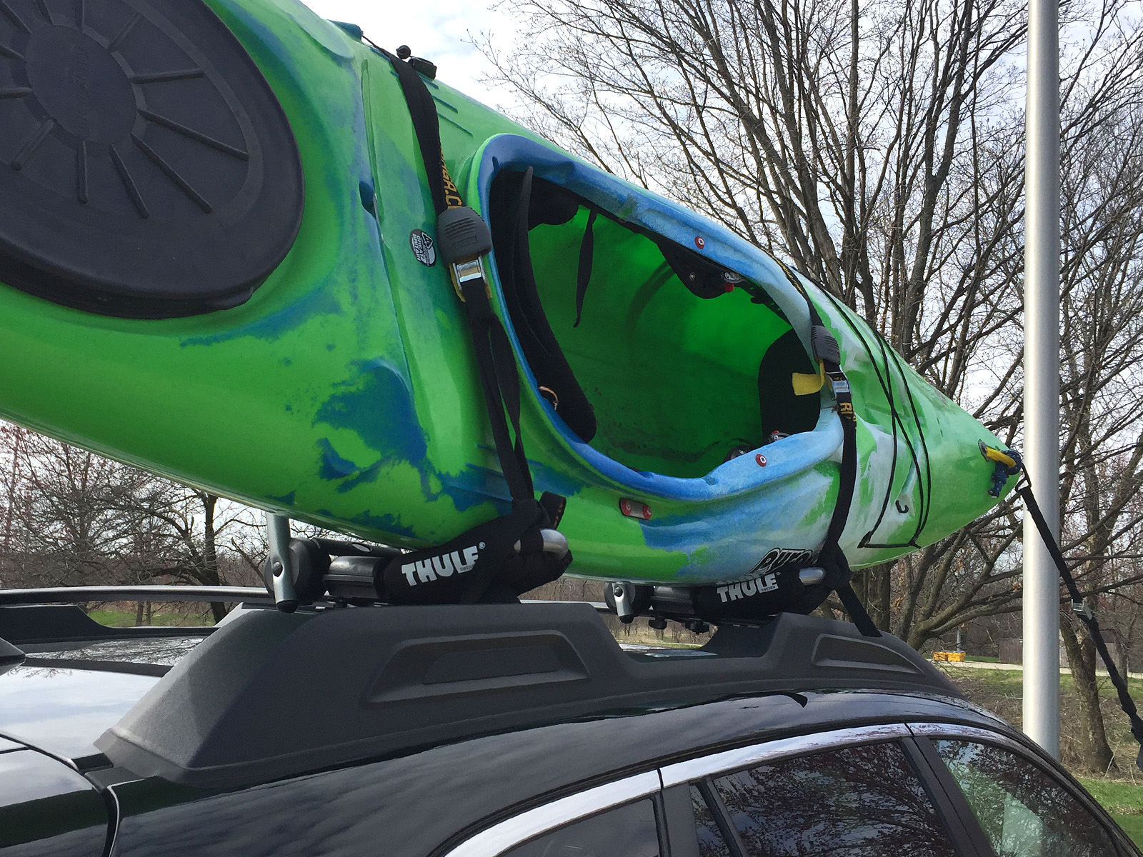 Thule 835 Hull-a-Port Pro Kayak Car Rack - Miles Paddled